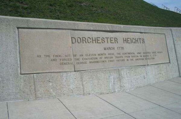 DORCHESTER HEIGHTS REVOLUTIONARY WAR MEMORIAL