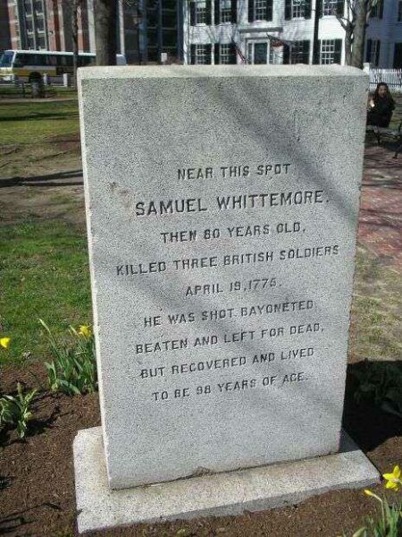 SAMUEL WHITTEMORE REVOLUTIONARY WAR MEMORIAL