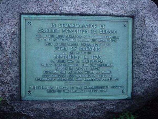 IN COMMEMORATION OF ARNOLD’S EXPEDITION TO QUEBEC