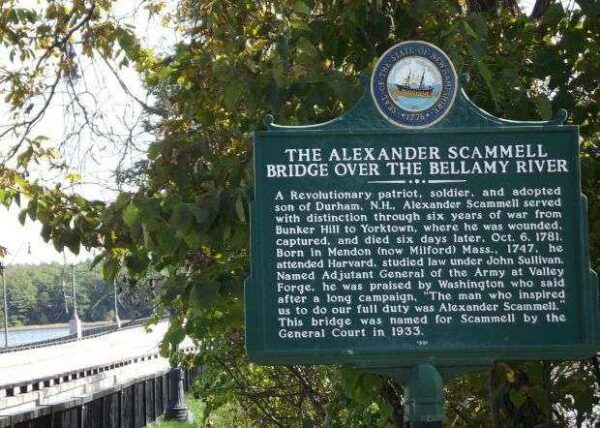 THE ALEXANDER SCAMMELL BRIDGE WAR MEMORIAL MARKER
