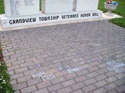 GRANDVIEW TOWNSHIP WAR MEMORIAL BRICKS