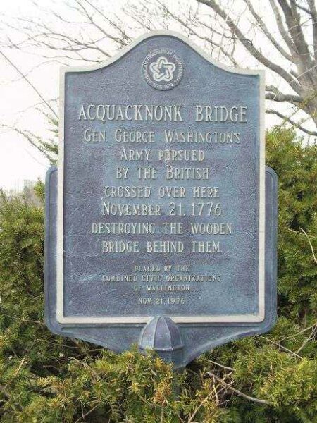 ACQUACKNONK BRIDGE WAR MEMORIAL MARKER