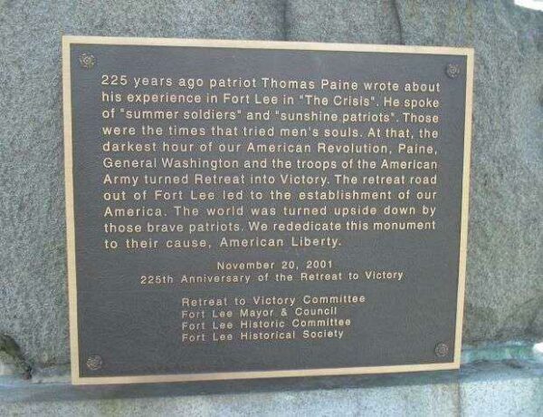 SOLDIERS OF THE AMERICAN REVOLUTION WAR MEMORIAL REDEDICATION PLAQUE