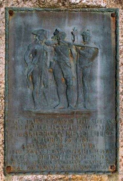 SITE OF BATTLE IN AMERICAN REVOLUTION