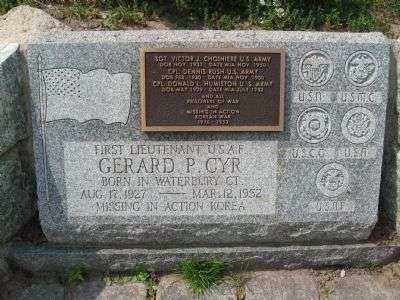 FIRST LIEUTENANT GERALD P. CYR MEMORIAL