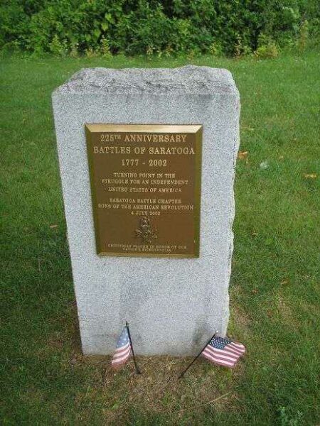 225TH ANNIVERSARY BATTLE OF SARATOGA WAR MEMORIAL