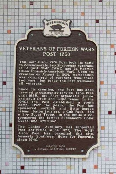 VETERANS OF FOREIGN WARS POST 1230 MEMORIAL MARKER