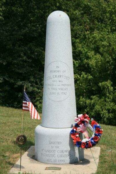 IN MEMORY OF COL. CRAWFORD WAR MEMORIAL