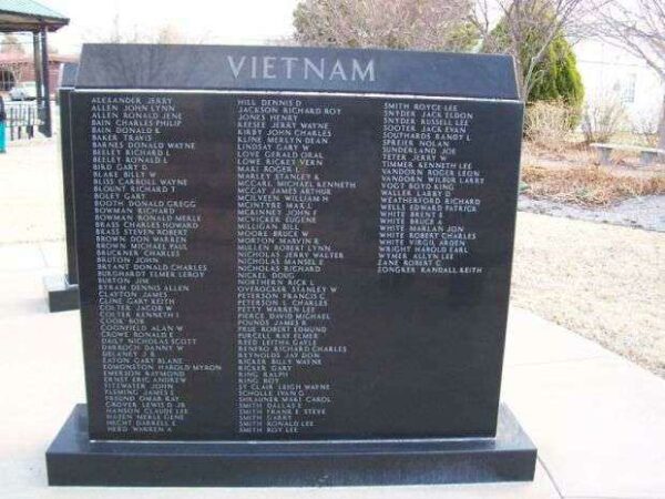 COMANCHE COUNTY VETERANS MEMORIAL VIETNAM WALL