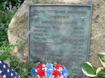 WILTON VETERANS MEMORIAL