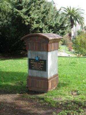 BENICIA BLUE STAR MEMORIAL BI-WAY PLAQUE