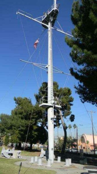 U.S.S. LOS ANGELES WAR MEMORIAL SHIP MAST