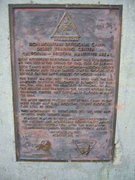 IRON MOUNTAIN DIVISIONAL CAMP WAR MEMORIAL I