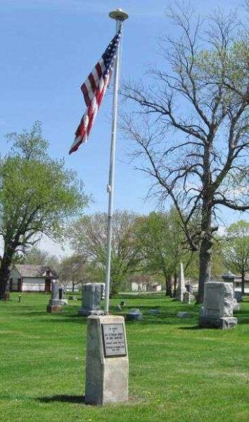 TRANSFIGURATION CEMETERY VETERANS MEMORIAL FLAGPOLE