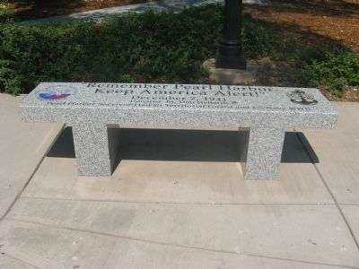 REMEMBER PEARL HARBOR MEMORIAL BENCH