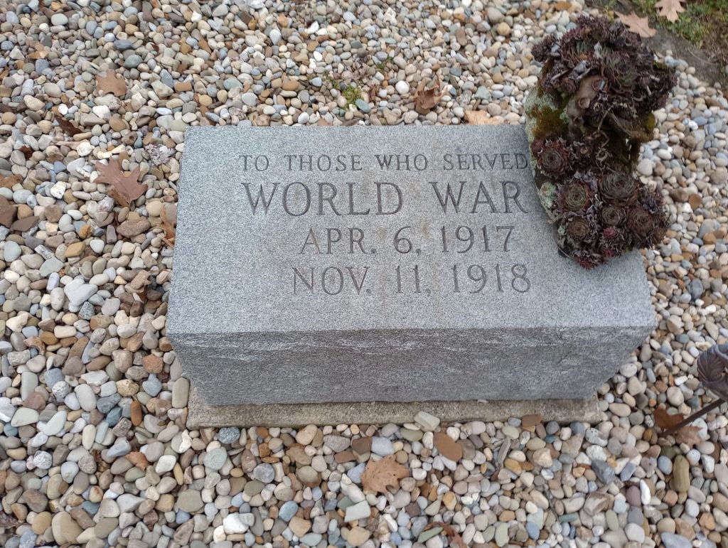 AMERICAN LEGION POST NO. 78 VETERANS MEMORIAL STONE A