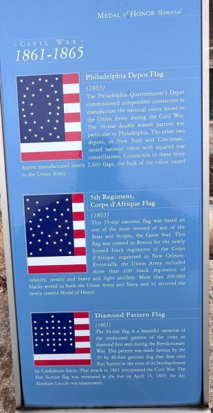 CIVIL WAR PHILADELPHIA DEPOT FLAG MEMORIAL PLAQUE