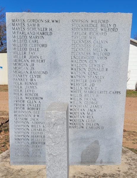 VETERANS OF THE HUTCHISON SCHOOL MEMORIAL STONE B