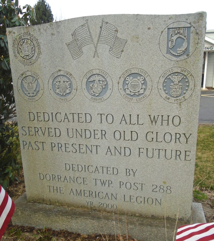 AMERICAN LEGION POST 288 ALL VETERANS MEMORIAL
