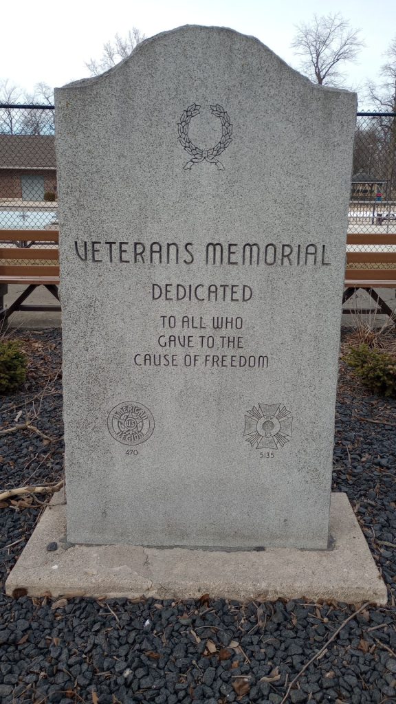 COLDWATER VETERANS MEMORIAL FRONT