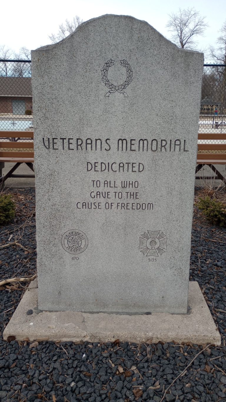 COLDWATER VETERANS MEMORIAL FRONT
