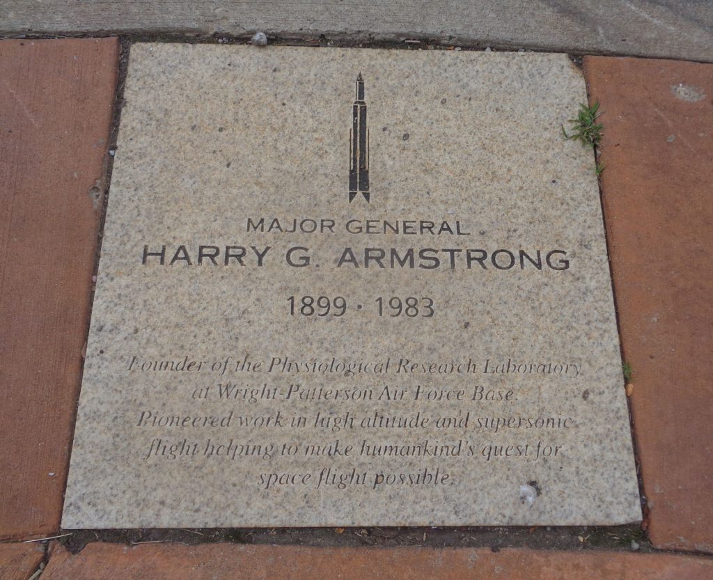 MAJOR GENERAL HARRY G. ARMSTRONG MEMORIAL PAVER
