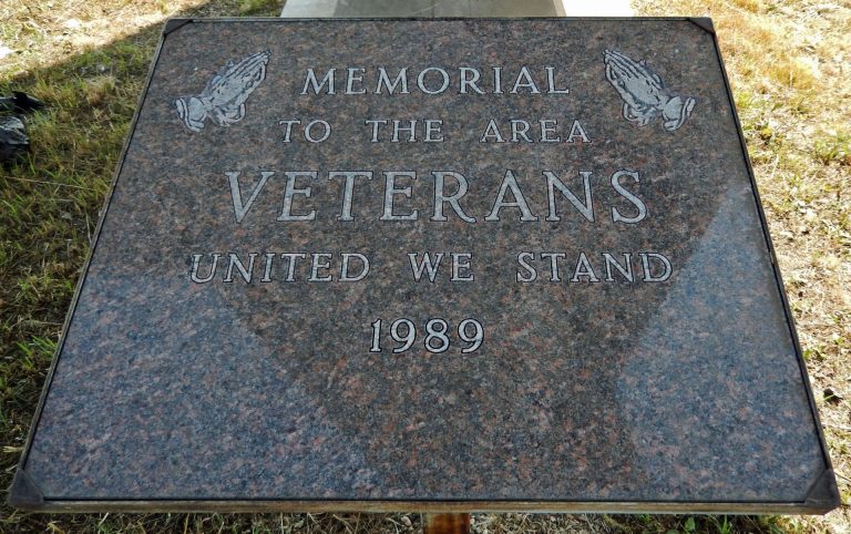 MEMORIAL TO THE AREA VETERANS AIRCRAFT STONE