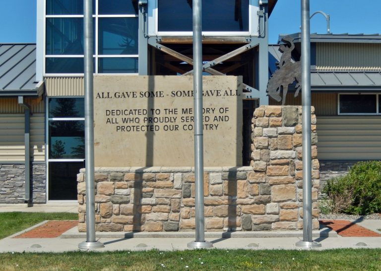 WRIGHT, WYOMING ALL VETERANS MEMORIAL BACK