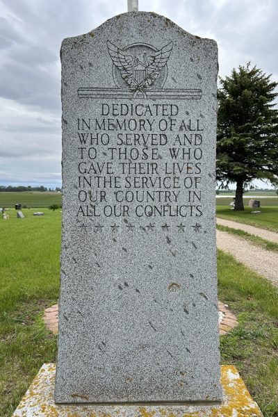COLMAN CEMETERY SUPREME SACRIFICE WAR MEMORIAL