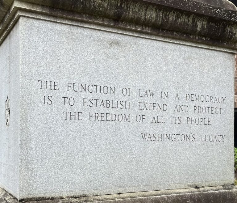 COUNTY OF CAMDEN WASHINGTON AT VALLEY FORGE MEMORIAL STONE