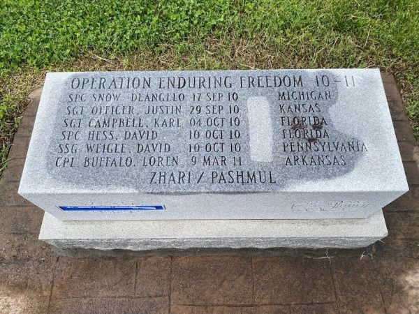 OPERATION ENDURING FREEDOM 10-11 WAR MEMORIAL