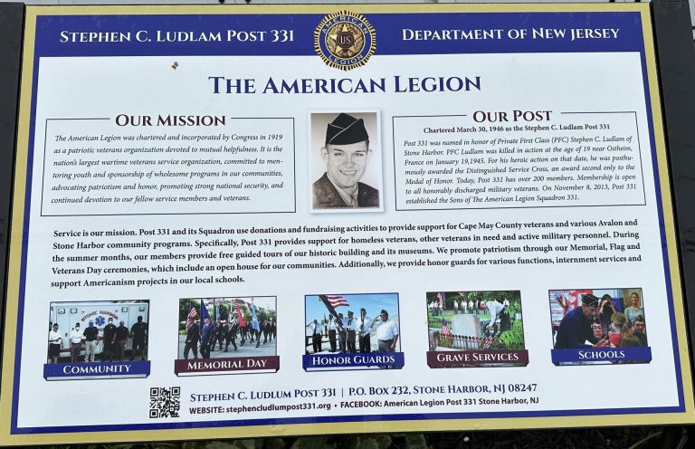 STEPHEN C. LUDLAM POST 331 WAR MEMORIAL PANEL