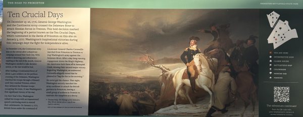 TEN CRUCIAL DAYS REVOLUTIONARY WAR MEMORIAL PANEL