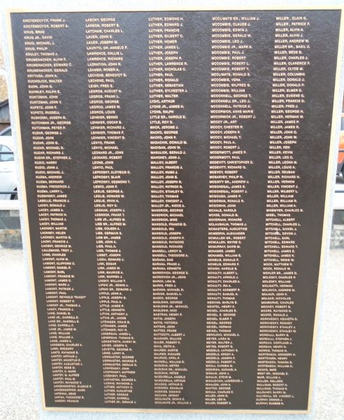 AMERICAN LEGION POST 506 VETERANS MEMORIAL PLAQUE D