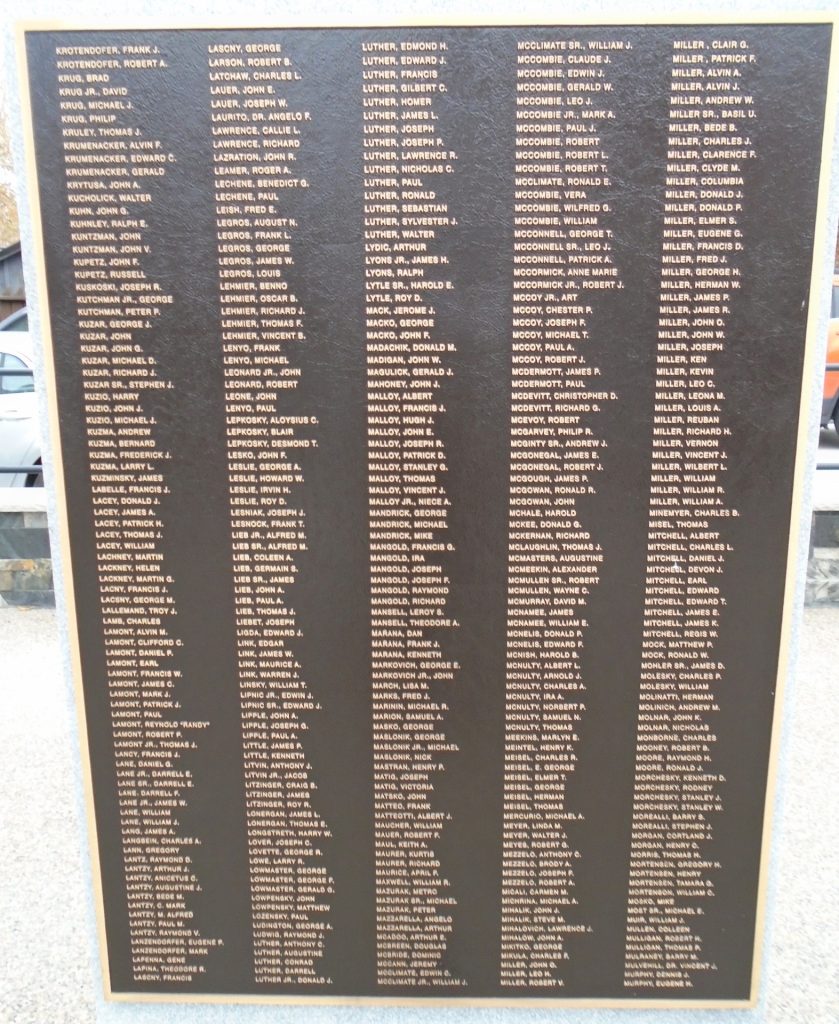 AMERICAN LEGION POST 506 VETERANS MEMORIAL PLAQUE D