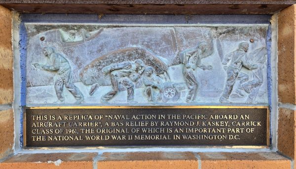 CARRICK HIGH SCHOOL VETERANS WALL & ALUMNI WALK MEMORIAL PLAQUE B