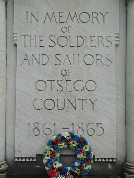 IN MEMORY OF THE SOLDIERS AND SAILORS OF OTSECO COUNTY WAR MEMORIAL STONE