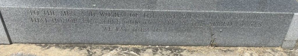 EAST SAINT LOUIS ARMED FORCES WAR MEMORIAL STONE