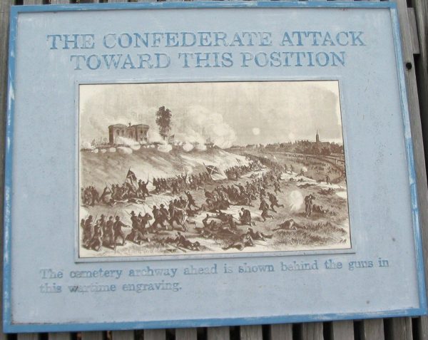 THE CONFEDERATE ATTACK TOWARD THIS POSITION WAR MEMORIAL ART