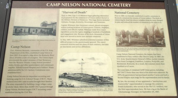 CAMP NELSON NATIONAL CEMETERY WAR MEMORIAL PANEL