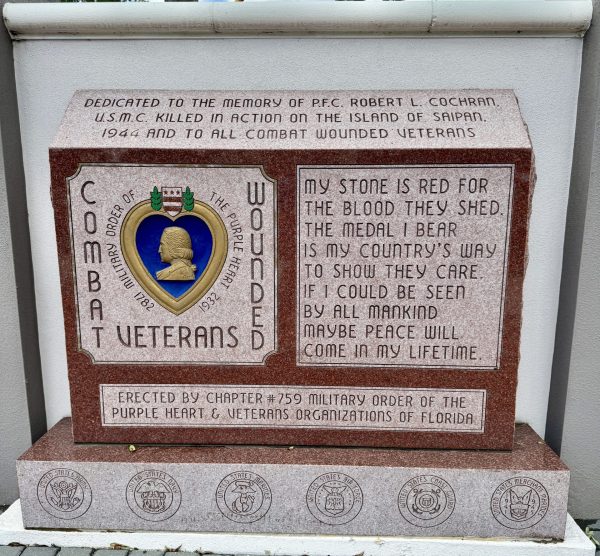 PUNTA GORDA VETERANS PARK COMBAT WOUNDED VETERANS WAR MEMORIAL