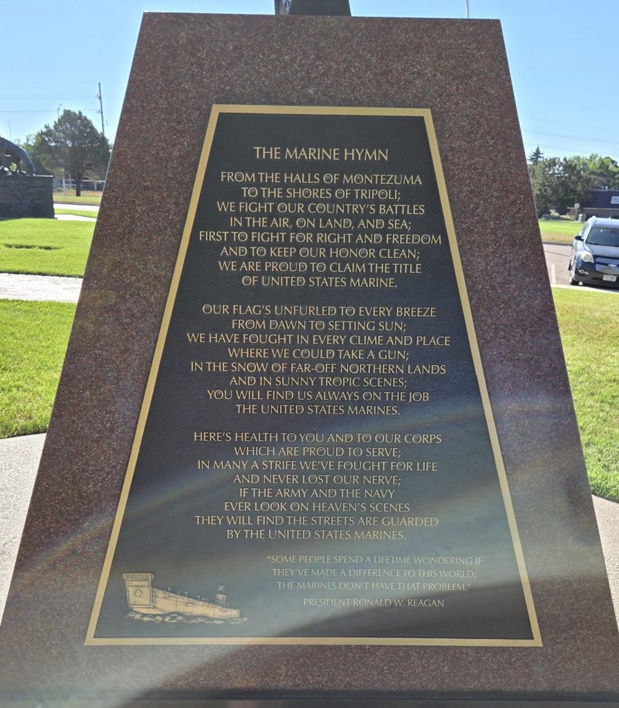 COLORADO SPRINGS MARINE CORPS MEMORIAL SIDE B