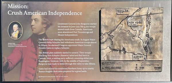 MISSION CURSH AMERICAN INDEPENDENCE REVOLUTIONARY WAR MEMORIAL PANEL