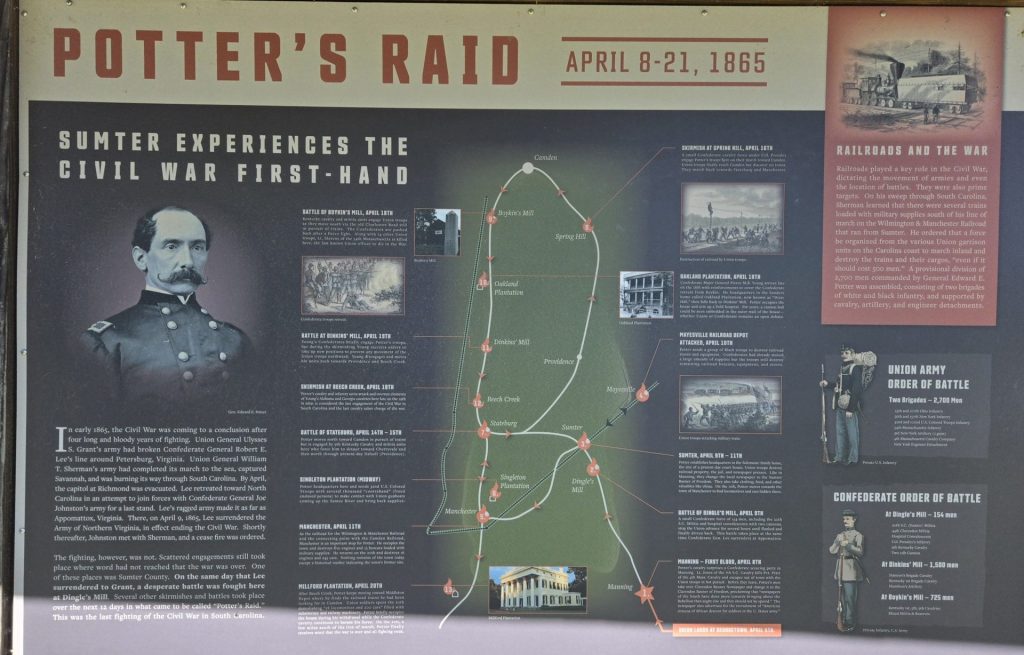 POTTER’S RAID WAR MEMORIAL PANEL