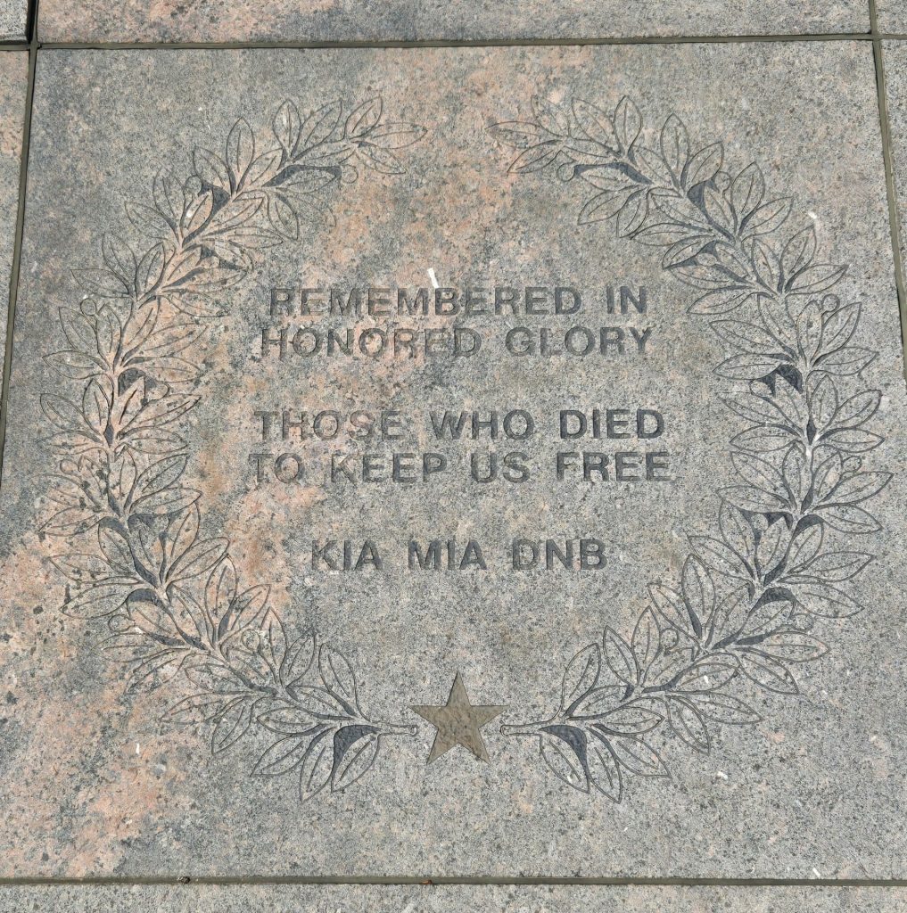 ROSTRAVER TOWNSHIP VETERANS MEMORIAL STONE A
