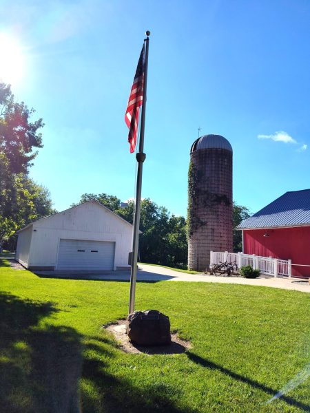 UAW LOCAL 1219 FORD LIMA ENGINE PLANT VETERANS MEMORIAL FLAGPOLE